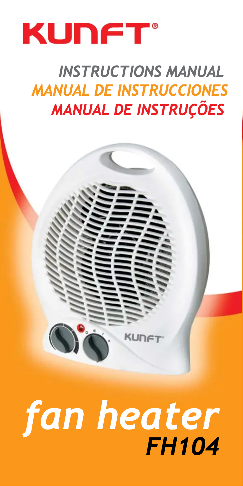 Page 1 de la notice Manuel utilisateur Kunft FH104