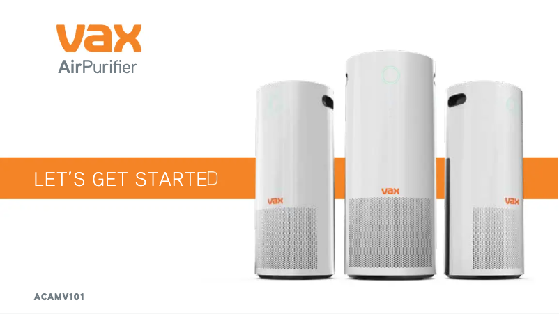 Página 1 del manual Manual de usuario Vax Pure 300 ACAMV101