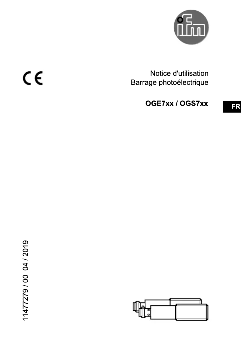 Page n°1 - Manuel utilisateur IFM OGE703