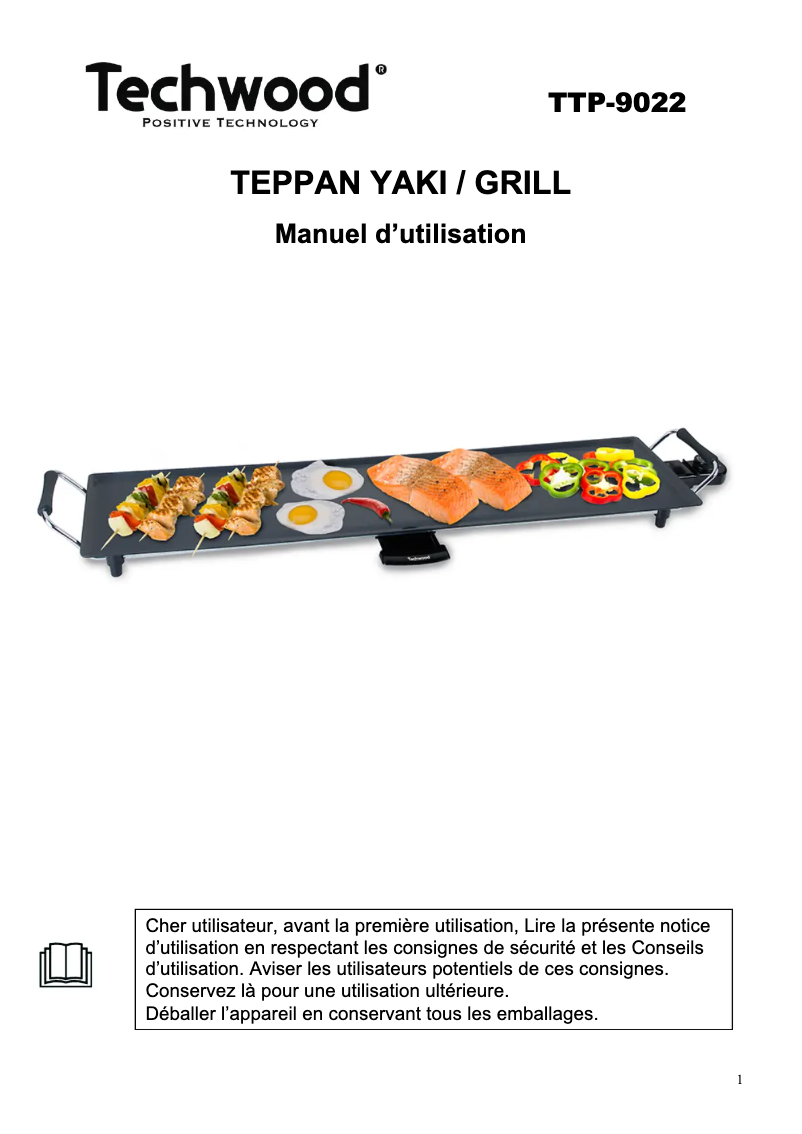 Image de la première page du manuel de l'appareil TTP-2343