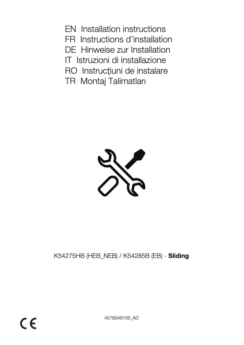 Page 1 de la notice Guide d'installation Beko BCHA275E4SN