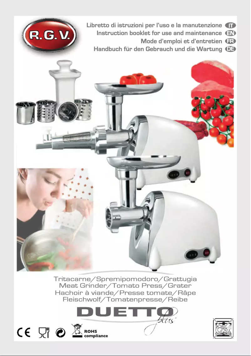 Page 1 de la notice Manuel utilisateur RGV Duetto Plus