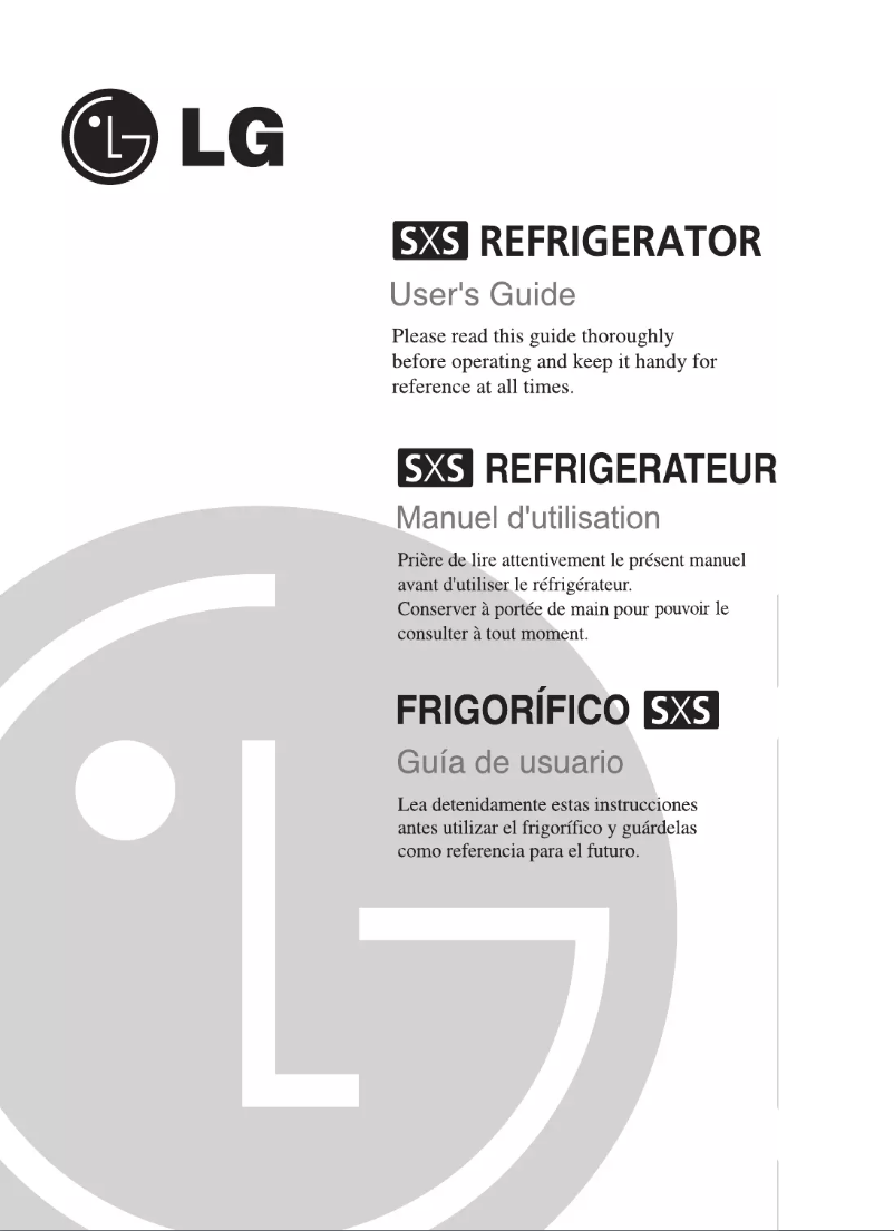 Page 1 de la notice Manuel utilisateur LG GR-A207WLB