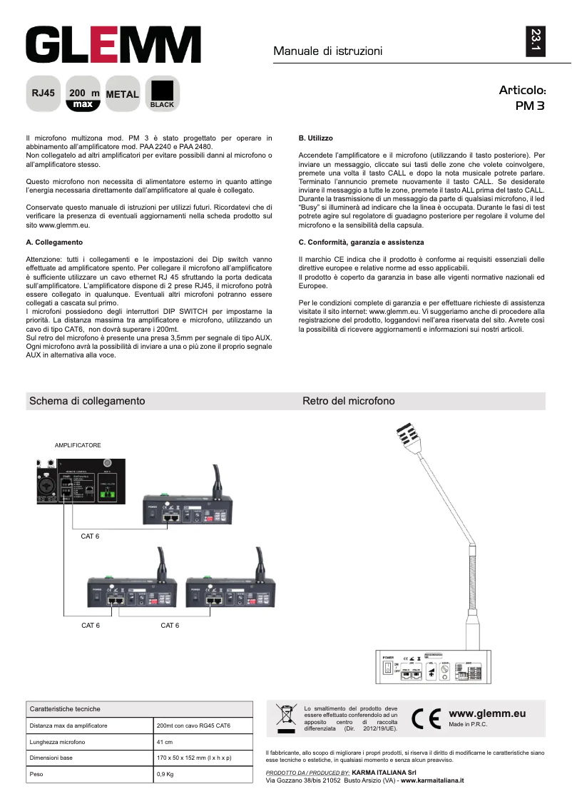 Image de la première page du manuel de l'appareil PM 3