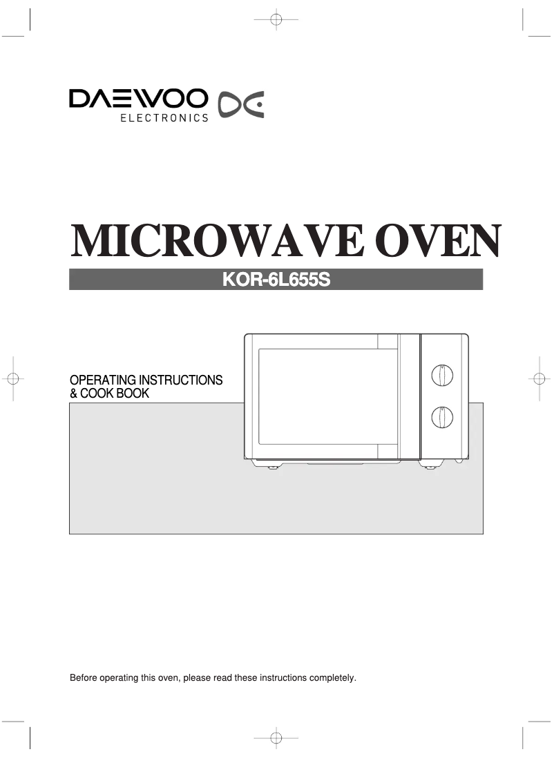 Page 1 de la notice Manuel utilisateur Daewoo KOR-6L65SL