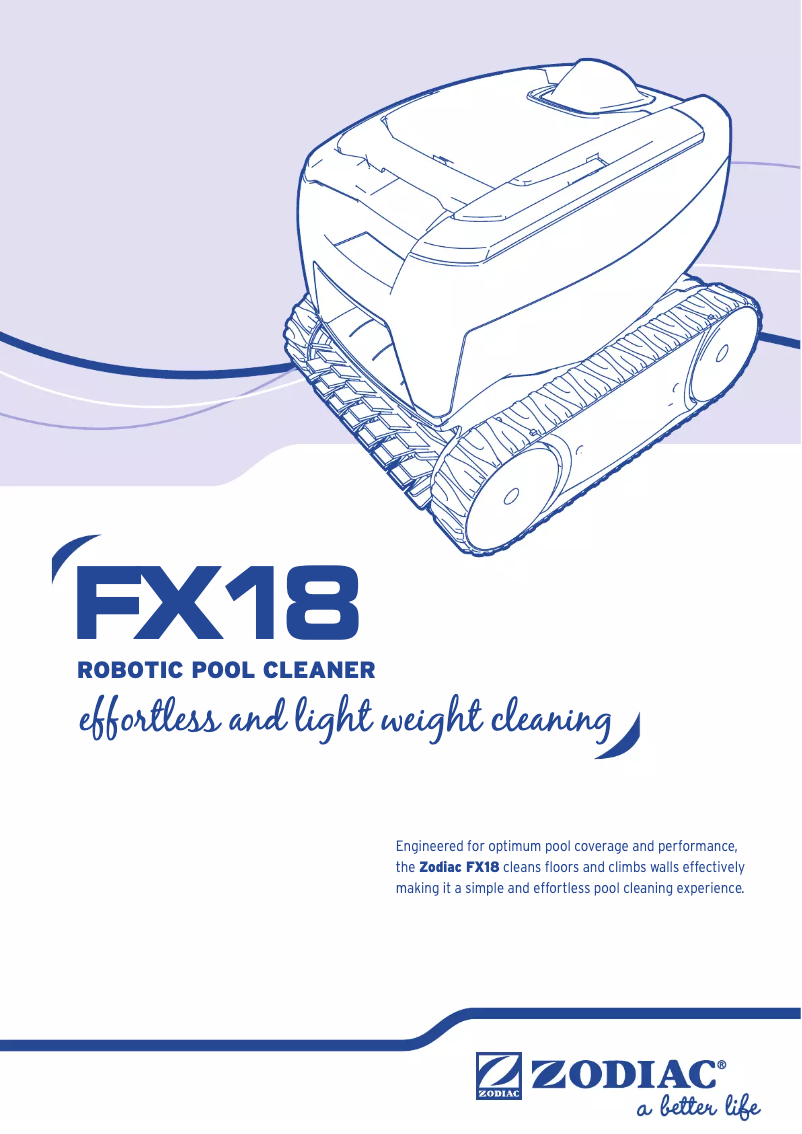 Page n°1 - Manuel utilisateur Zodiac FX18