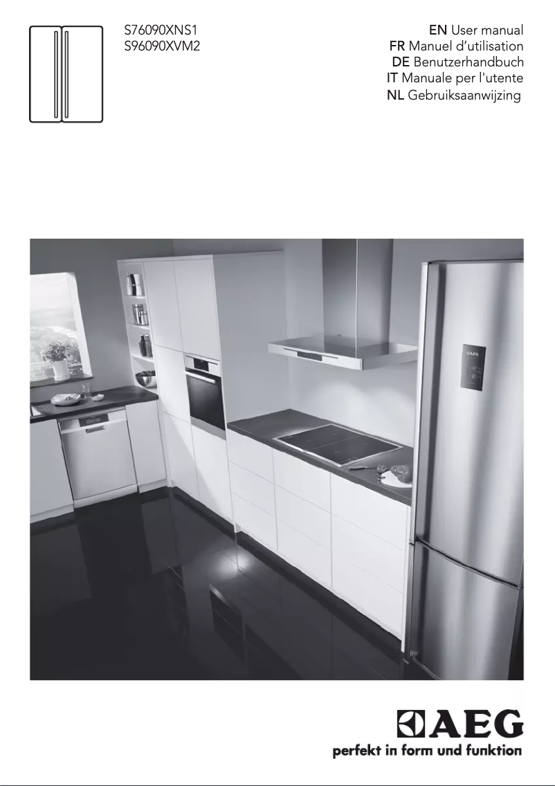 Page n°1 - Manuel utilisateur AEG S76090XNS1