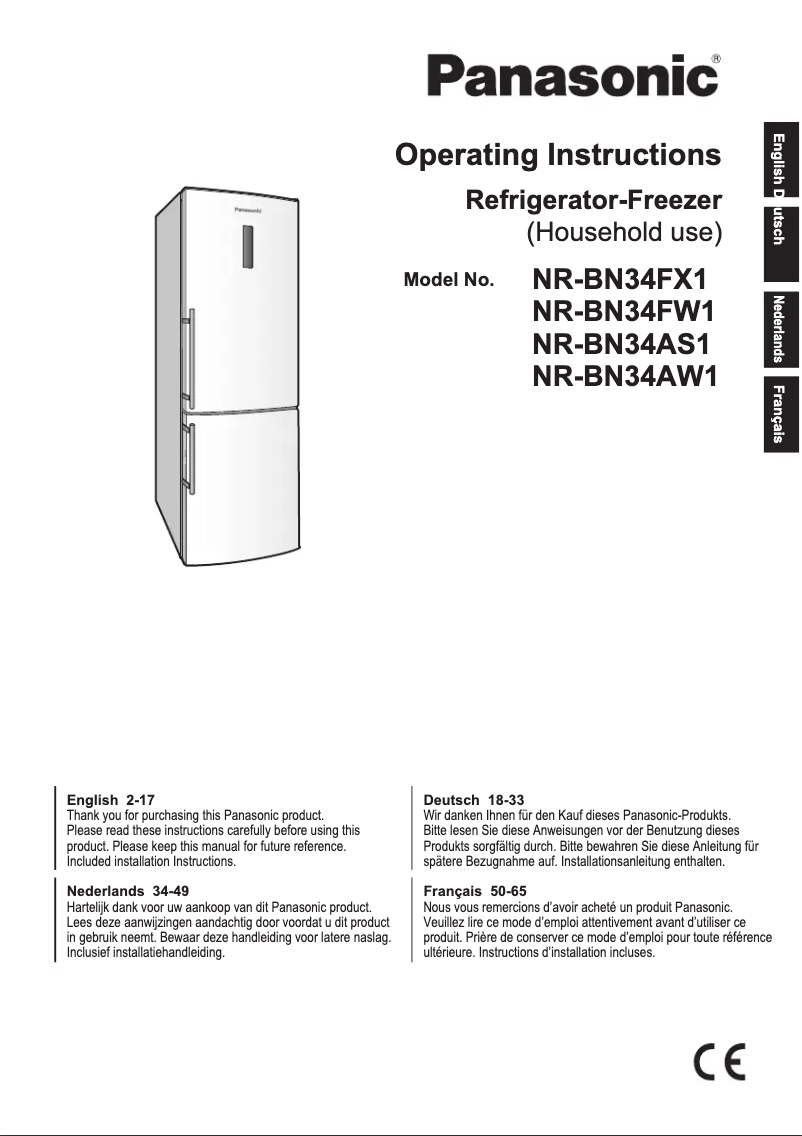 Image de la première page du manuel de l'appareil NR-BN34FX1