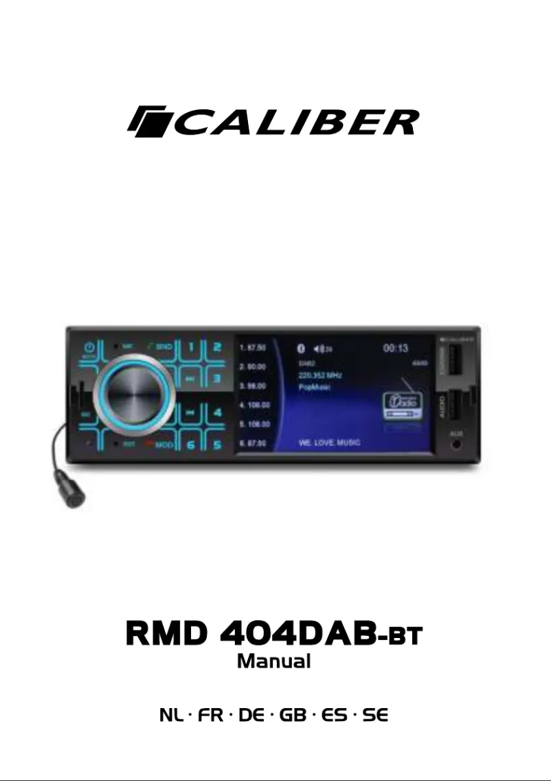 Image de la première page du manuel de l'appareil RMD404DAB-BT