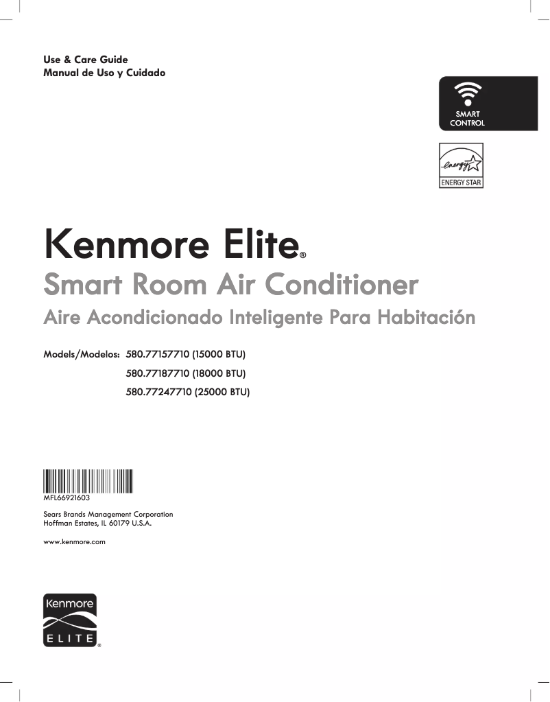 Página 1 del manual Manual de usuario Kenmore 580.77157