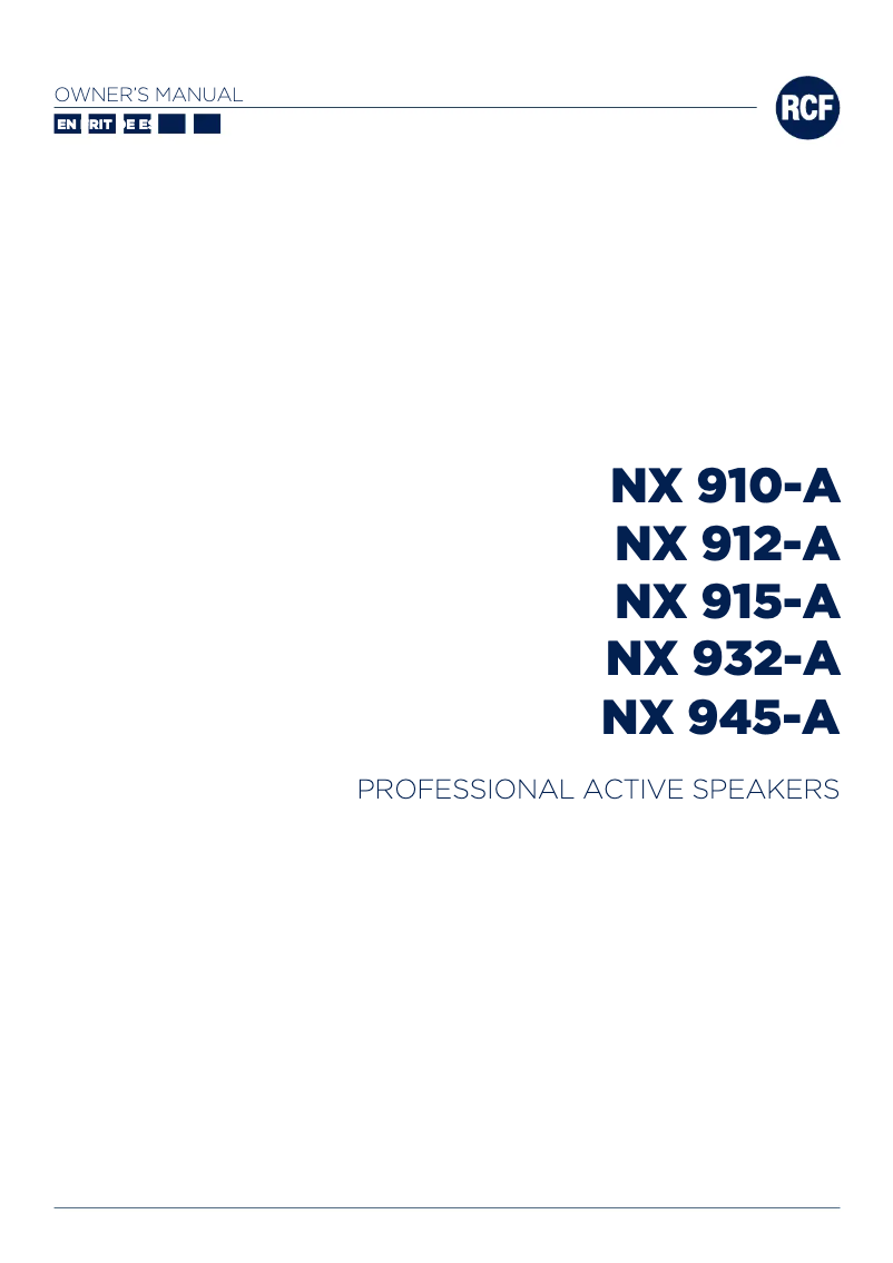 Image de la première page du manuel de l'appareil NX 915-SMA