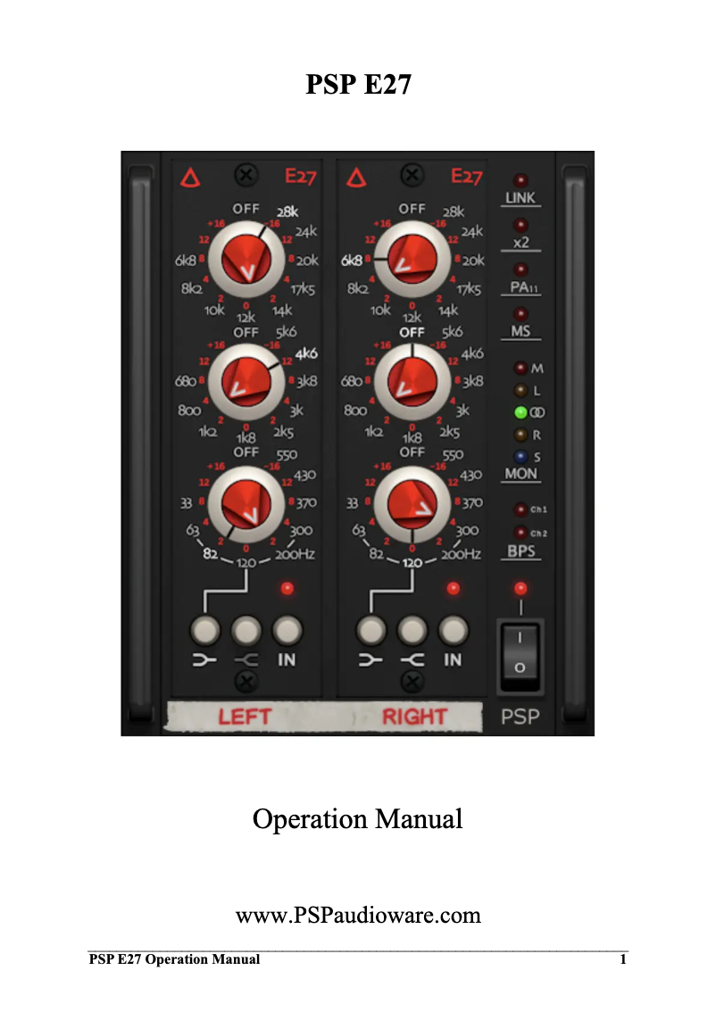 Image de la première page du manuel de l'appareil E27