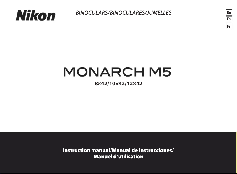 Image de la première page du manuel de l'appareil Monarch M5 12x42