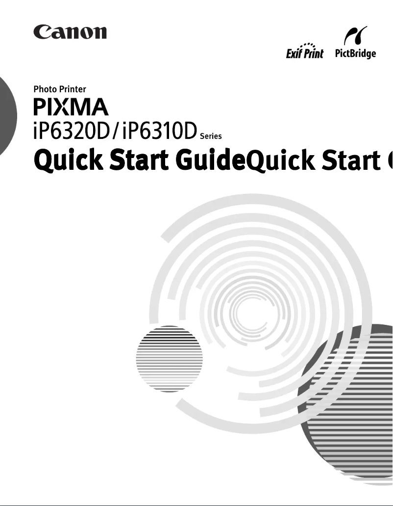 Page 1 de la notice Manuel utilisateur Canon Pixma iP6310D