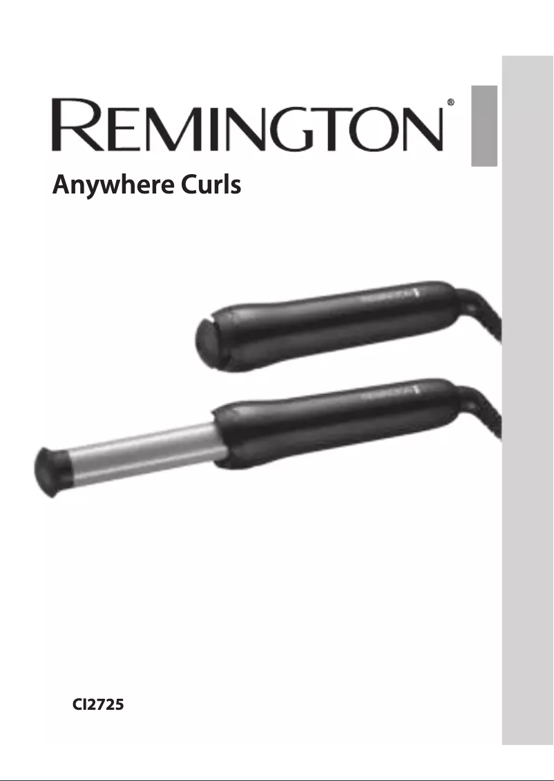 Page 1 de la notice Manuel utilisateur Remington Anywhere Curls CI2725