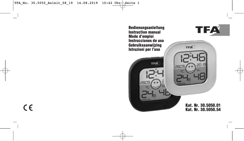 Page 1 de la notice Manuel utilisateur TFA Fun 30.3068.01