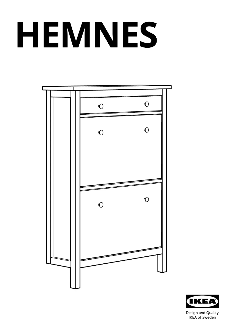 Page 1 de la notice Manuel utilisateur Ikea HEMNES 201.695.59