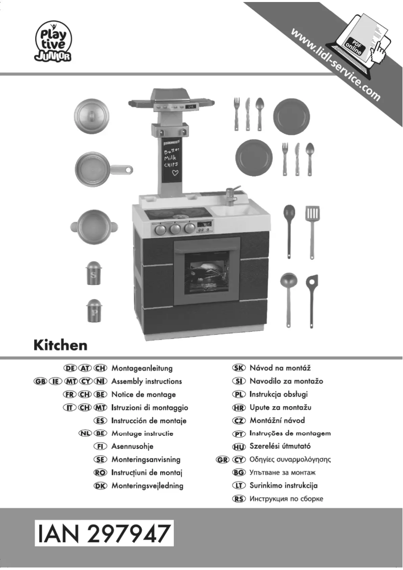Page 1 de la notice Manuel utilisateur Playtive IAN 297947