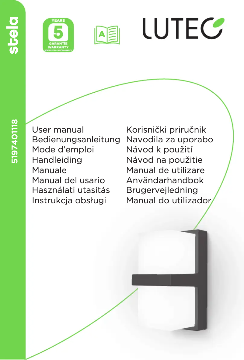Página 1 del manual Manual de usuario Lutec Stela
