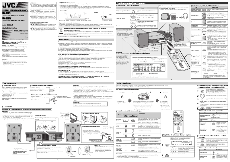 Image de la première page du manuel de l'appareil SP-UXN1