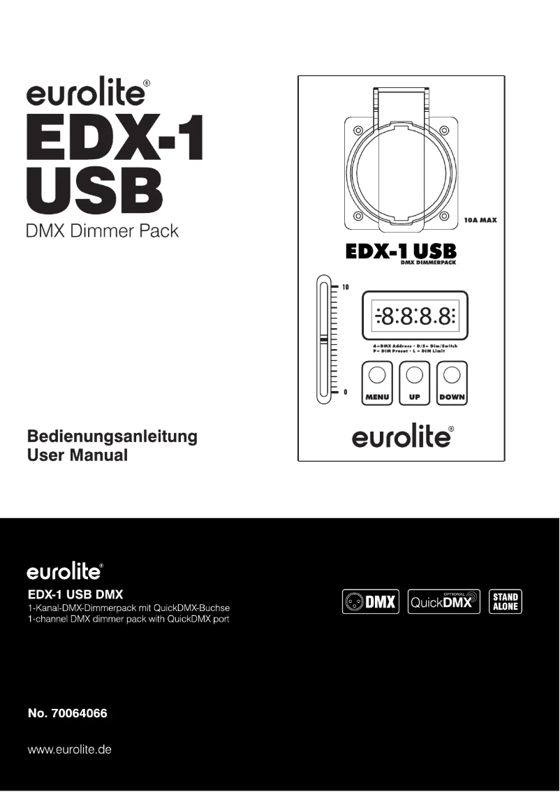 Image de la première page du manuel de l'appareil EDX-1 USB