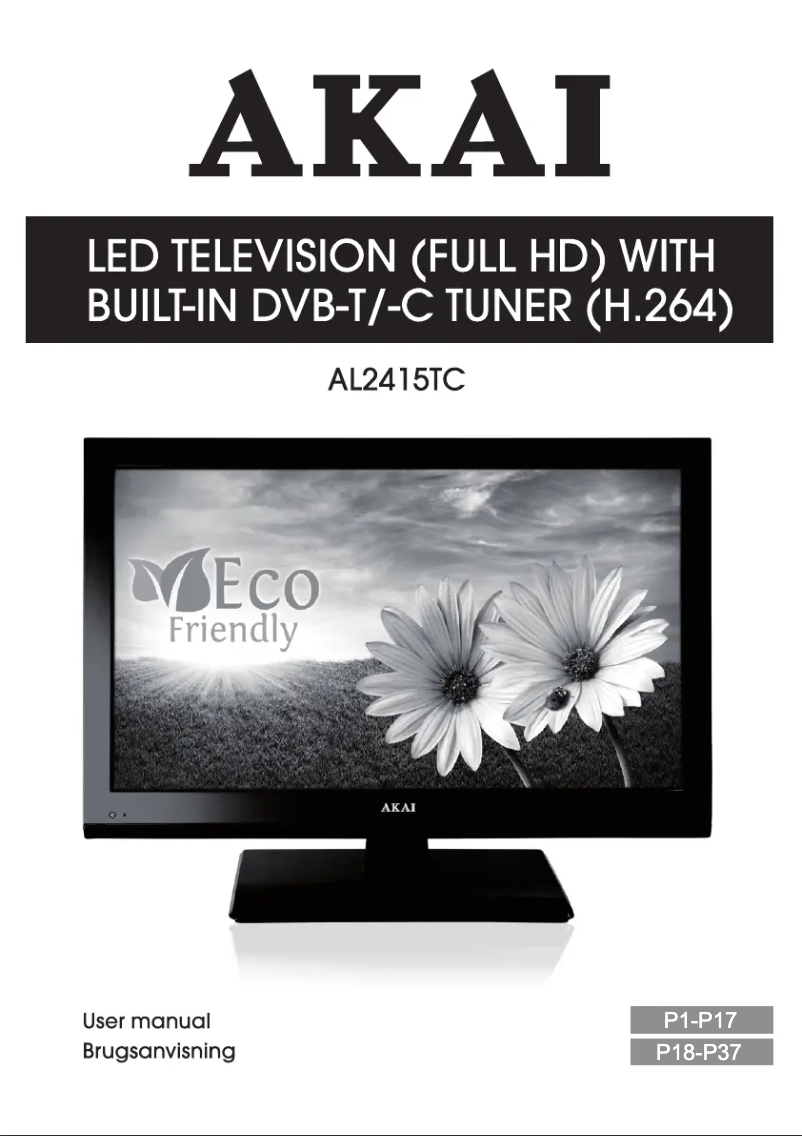 Page 1 de la notice Manuel utilisateur AKAI AL2415TC