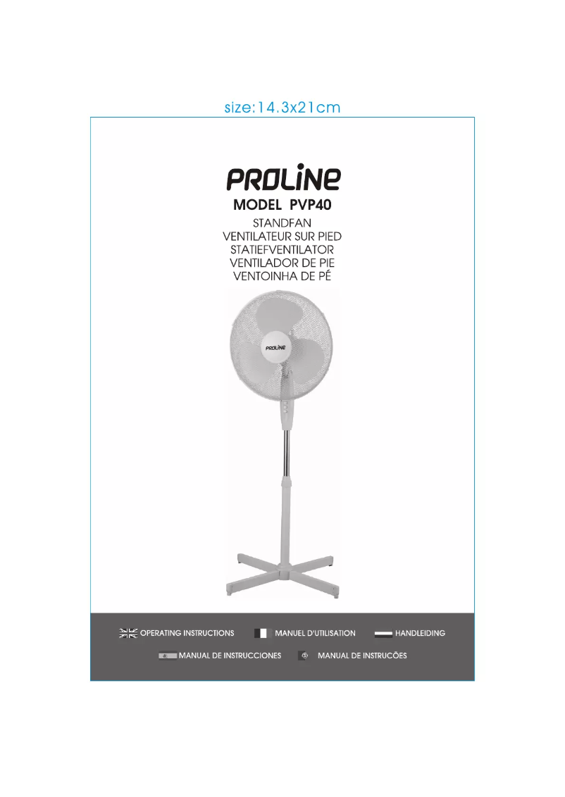 Page n°1 - Manuel utilisateur Proline PVP40