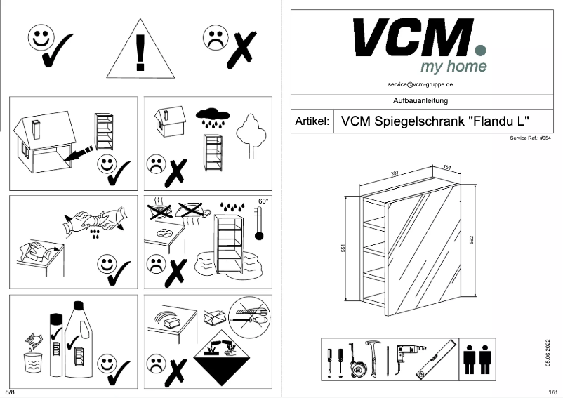 Page 1 de la notice Manuel utilisateur VCM Flandu