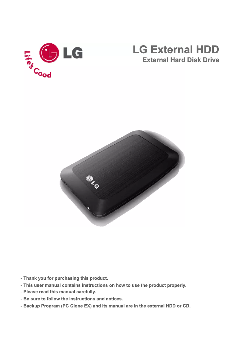 Image de la première page du manuel de l'appareil HXD2U50PL