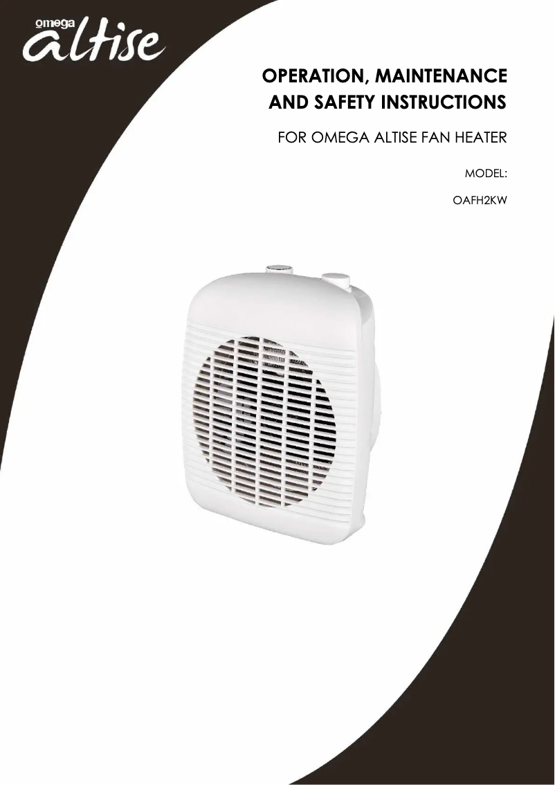 Page n°1 - Manuel utilisateur Omega Altise OAFH2KW