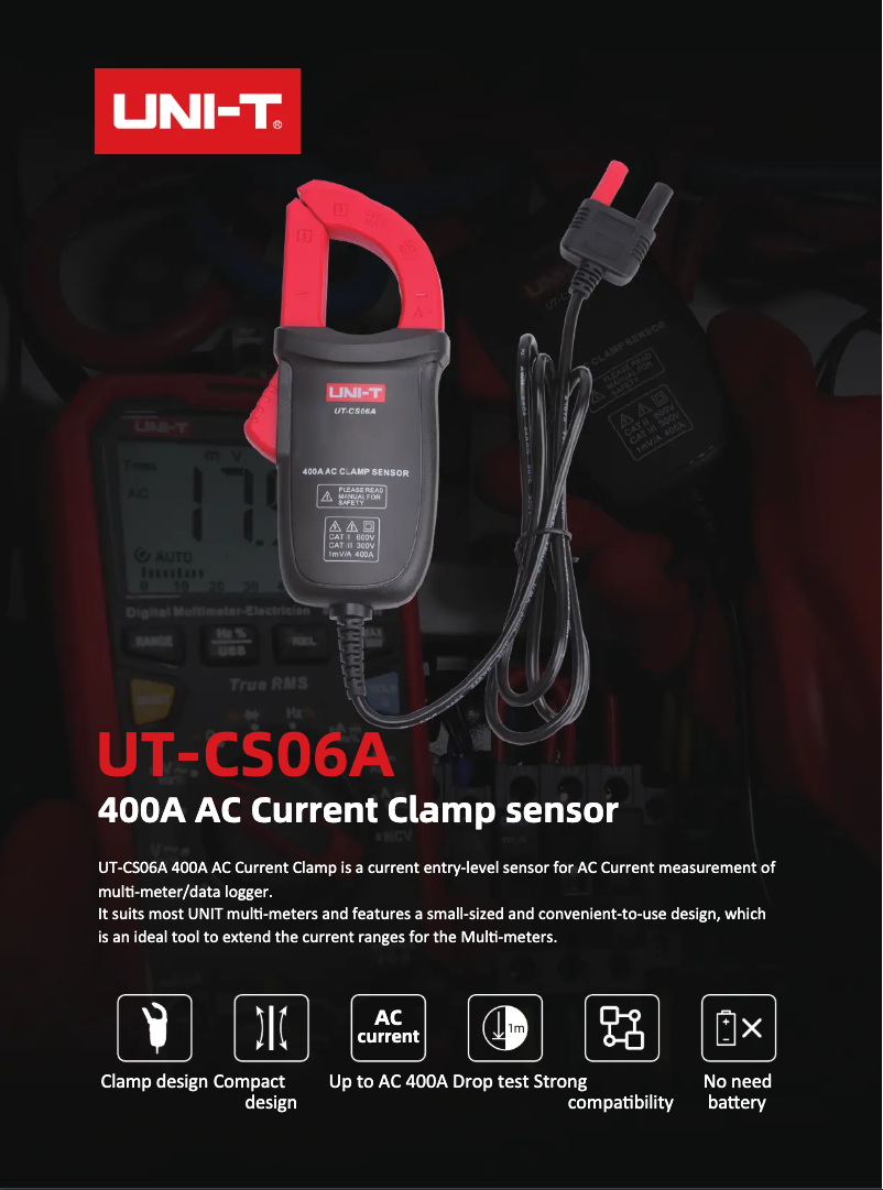 Page n°1 - Fiche technique Uni-T UT-CS06A
