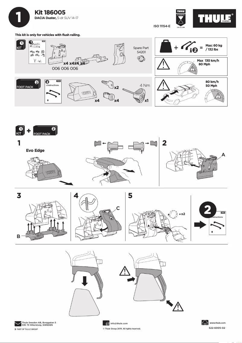 Image de la première page du manuel de l'appareil Kit 186005