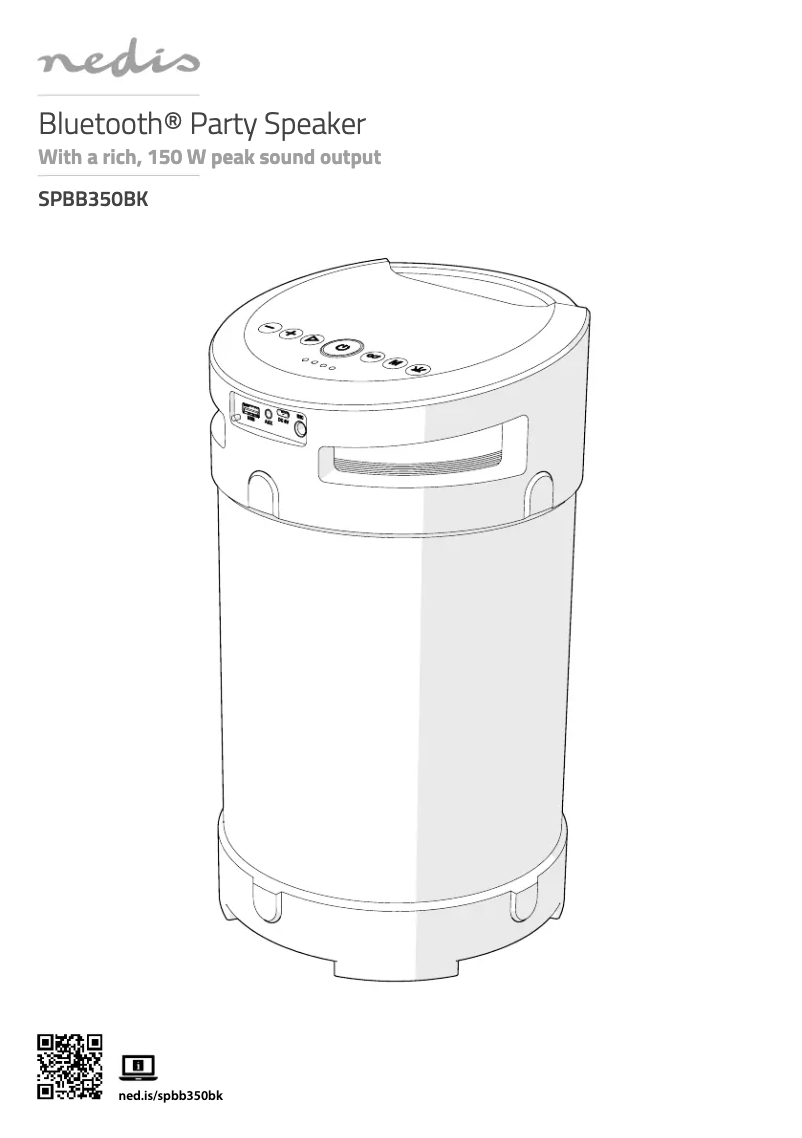 Page n°1 - Manuel utilisateur Nedis SPBB350B