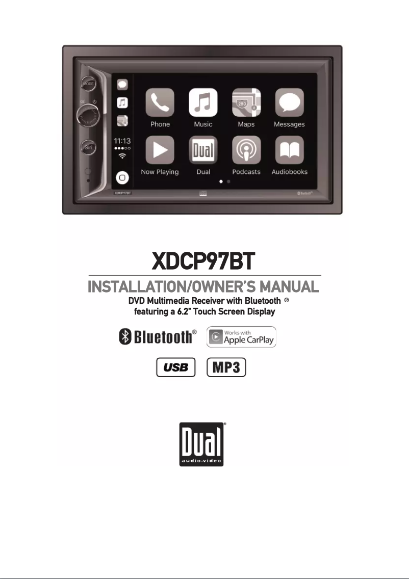 Image de la première page du manuel de l'appareil XDCP97BT