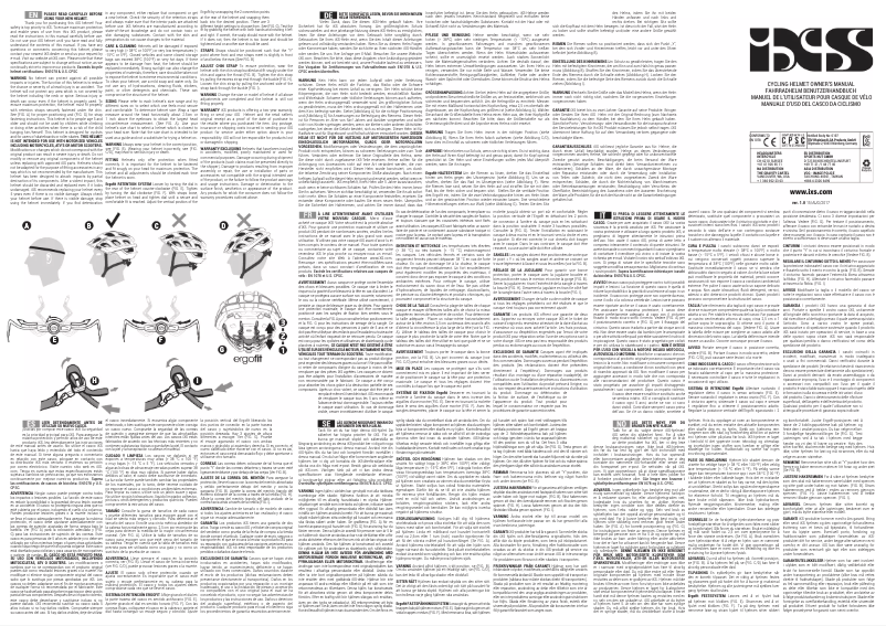 Image de la première page du manuel de l'appareil Trail RS Evo