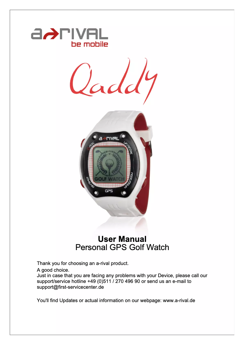 Página 1 del manual Manual de usuario A-Rival Qaddy