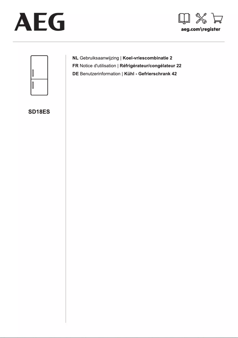 Página 1 del manual Manual de usuario AEG SD18ES