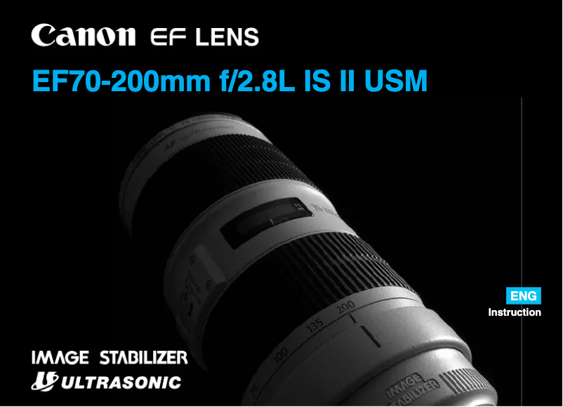 Image de la première page du manuel de l'appareil Q1659 70-200MM F/2.8