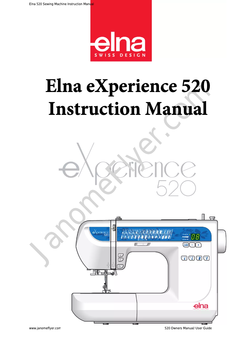 Página 1 del manual Manual de usuario Elna eXperience 520