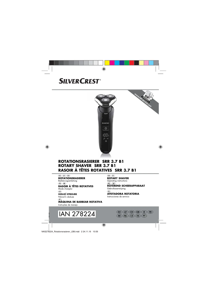Page n°1 - Manuel utilisateur SilverCrest SRR 3.7 A1