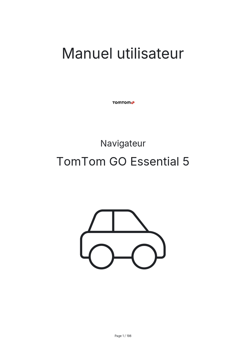 Image de la première page du manuel de l'appareil GO Essential 5