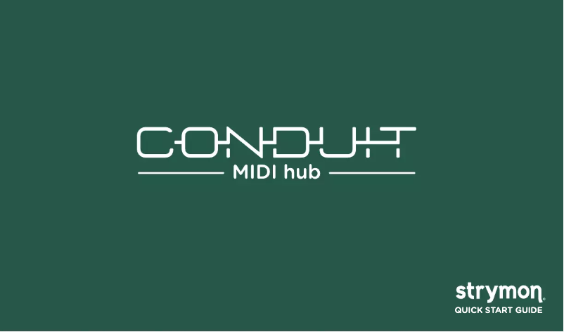 Image de la première page du manuel de l'appareil Conduit MIDI Hub