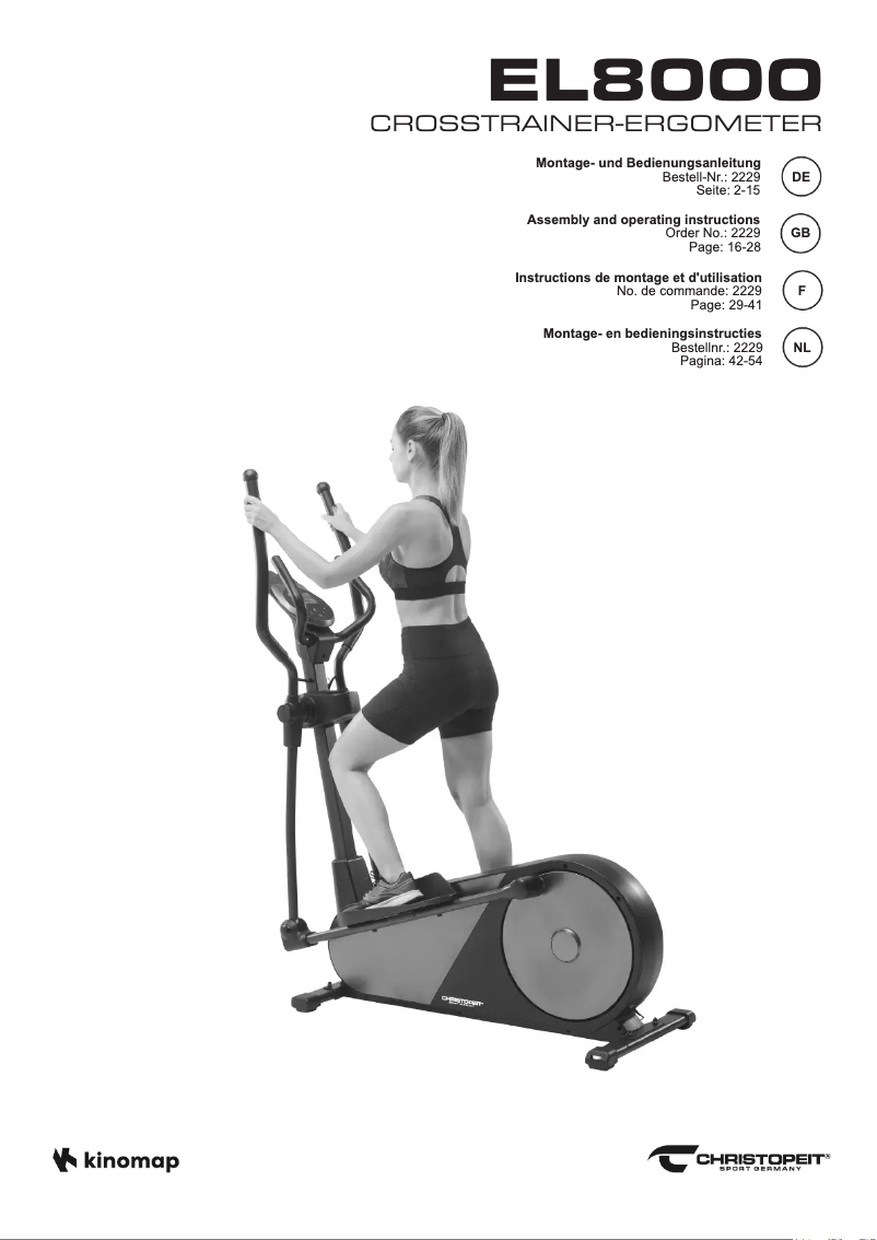 Page n°1 - Manuel utilisateur Christopeit EL8000