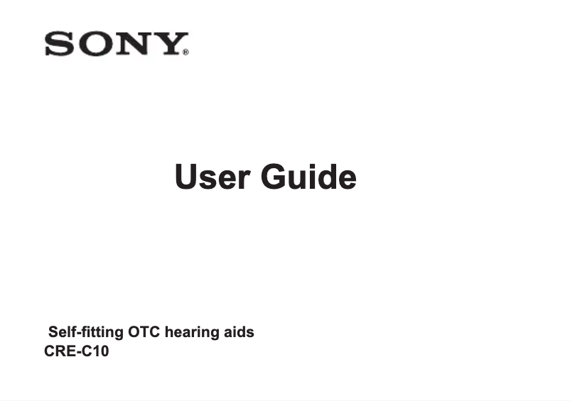 Image de la première page du manuel de l'appareil CRE-C10