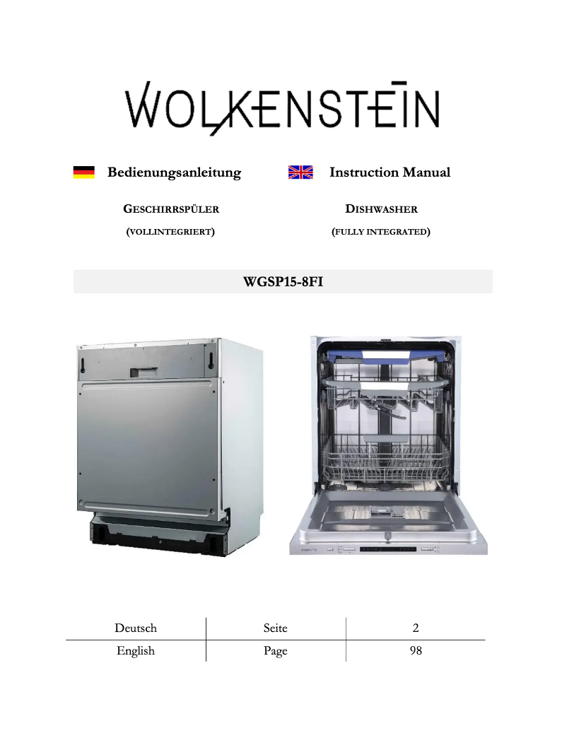 Page n°1 - Manuel utilisateur Wolkenstein WGSP15-8FI