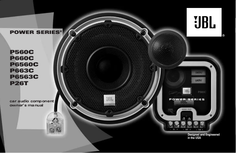 Page 1 de la notice Manuel utilisateur JBL Power P560C