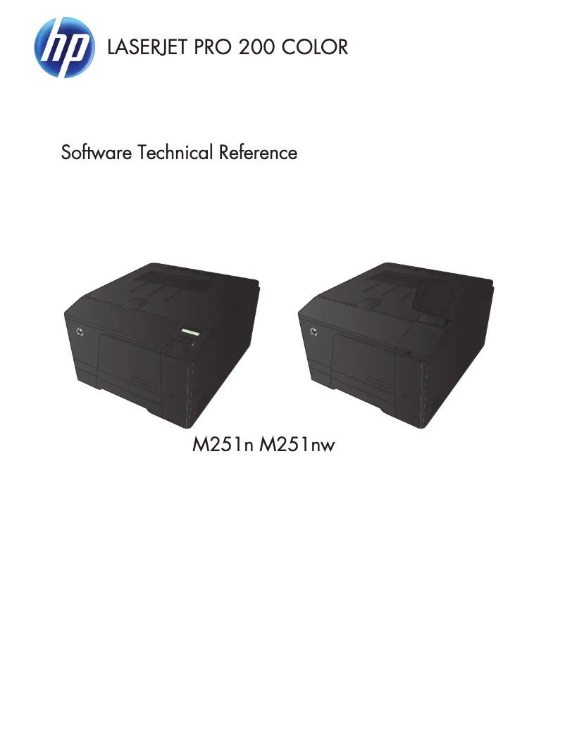 Imagen de la primera página del manual del dispositivo LaserJet Pro 200 M251n
