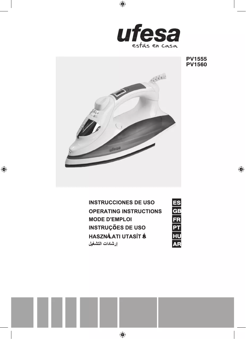 Page n°1 - Manuel utilisateur Ufesa PV1560