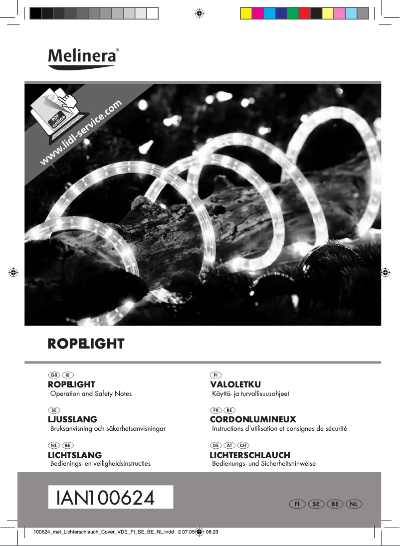 Page 1 de la notice Manuel utilisateur Melinera Z28957A