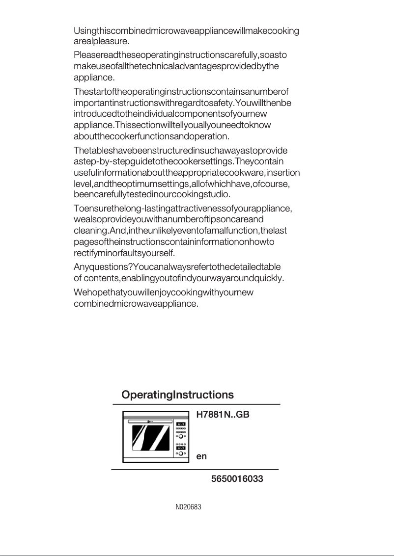 Page n°1 - Manuel utilisateur Neff H7881